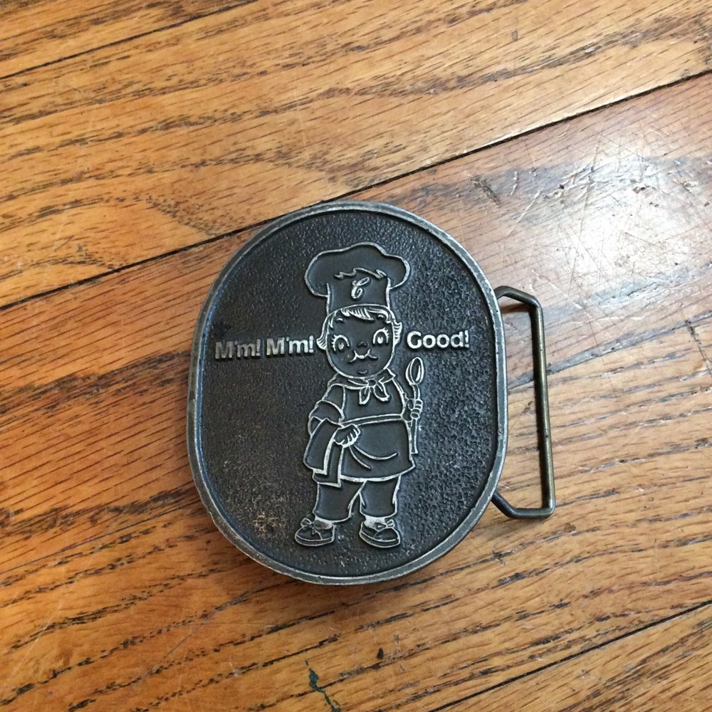 Vintage Campbell Soup Belt Buckle